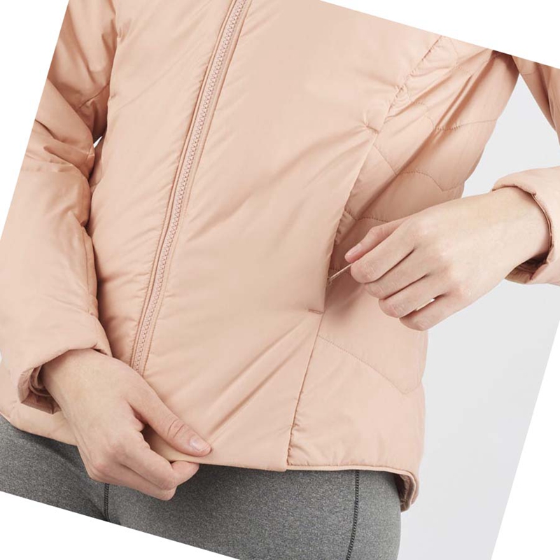 Women's Salomon OUTRACK INSULATED Jackets Pink | 13602-MPEW