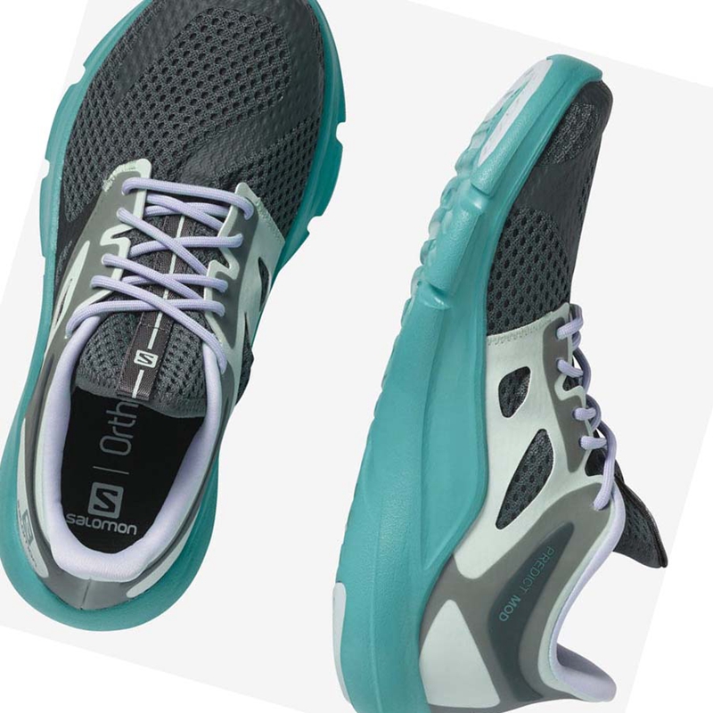 Women's Salomon PREDICT MOD Running Shoes Green | 87103-NVAG