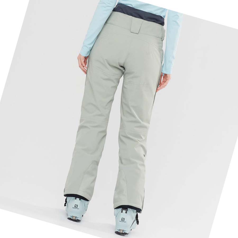 Women's Salomon PROOF LIGHT Ski Pants Beige | 35681-FPCU