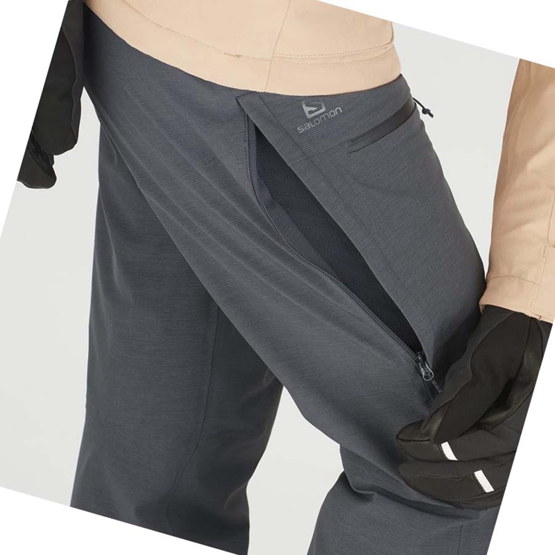 Women's Salomon PROOF LIGHT Ski Pants Grey | 71953-TIHM