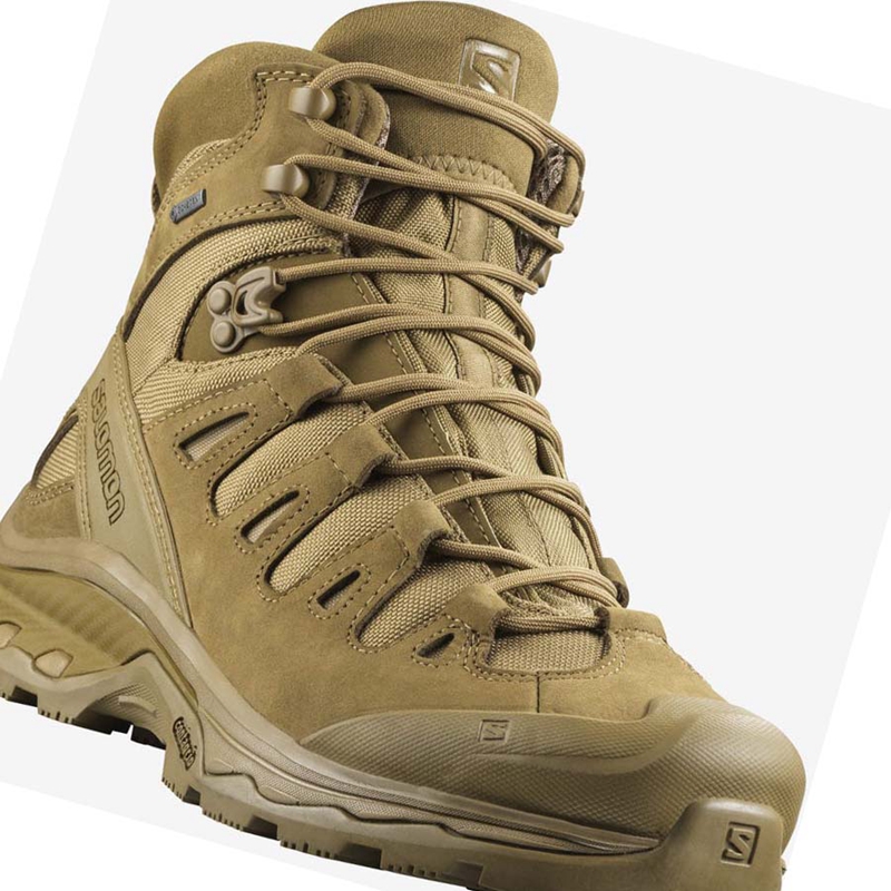 Women's Salomon QUEST 4D GORE-TEX FORCES 2 Boots Brown | 18376-LVMR