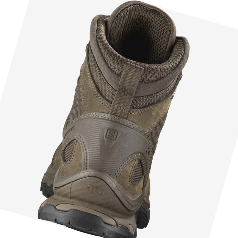 Women's Salomon QUEST 4D GORE-TEX FORCES 2 EN Boots Brown | 97153-HXGA