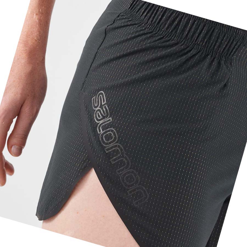 Women's Salomon SENSE AERO 3'' Shorts Black | 01942-PQJH