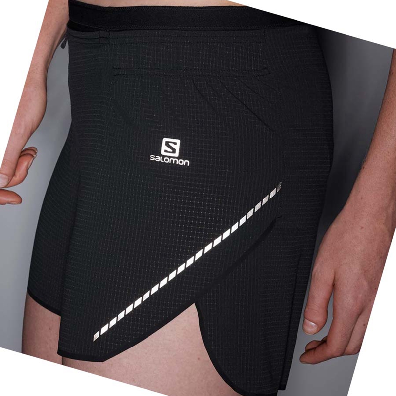 Women's Salomon SENSE AERO 5'' Shorts Black | 09247-JRDO