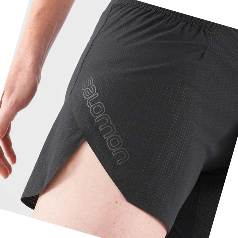 Women's Salomon SENSE AERO 5'' Shorts Black | 09247-JRDO