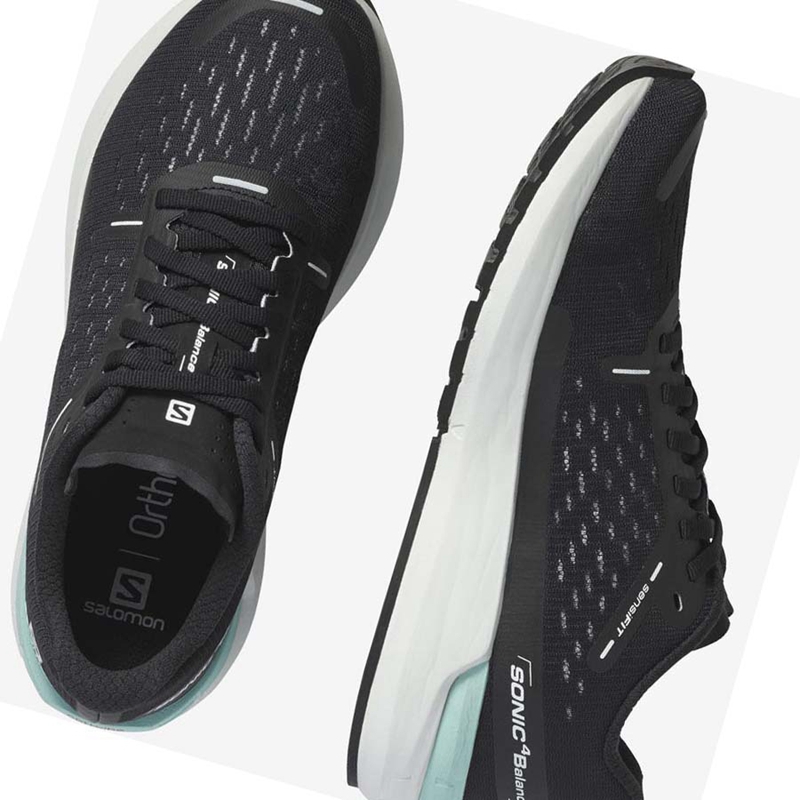 Women's Salomon SONIC 4 Running Shoes Black | 52973-ZNSA