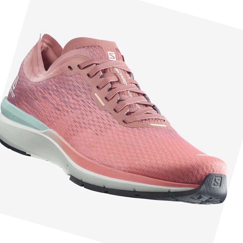 Women's Salomon SONIC 4 Running Shoes Pink | 72835-OMUJ