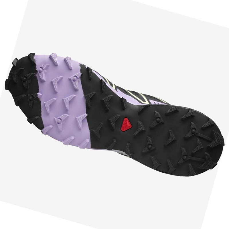 Women's Salomon SPEEDCROSS 3 Sneakers Black / Purple | 29150-WNEL