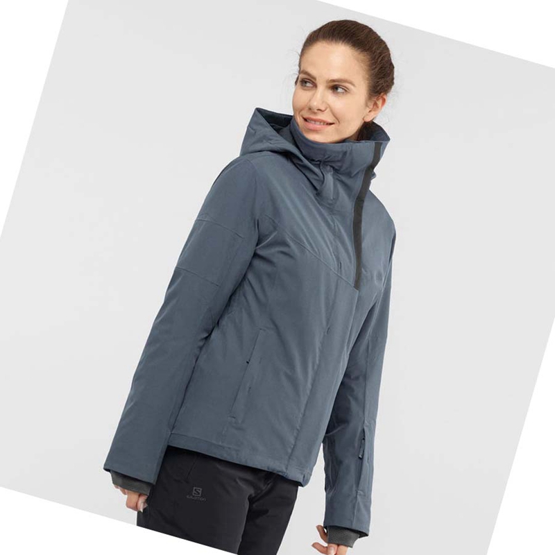 Women's Salomon SPEED INSULATED Jackets Silver | 70194-TORP