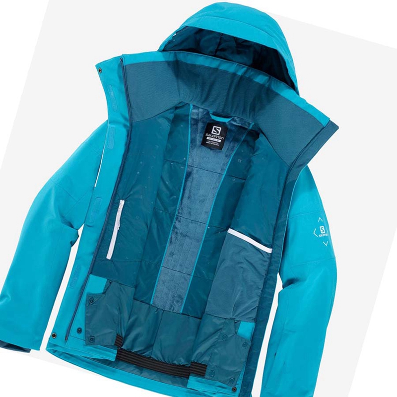 Women's Salomon SPEED INSULATED Jackets Blue | 83967-UMCL