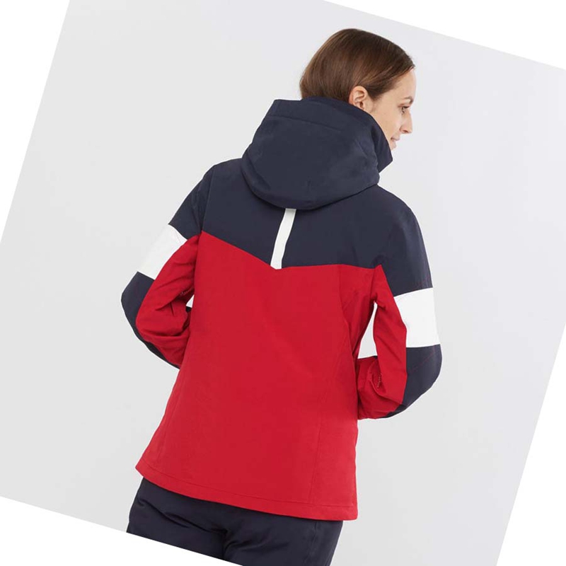 Women's Salomon SPEED INSULATED Jackets Red | 91682-FSYM