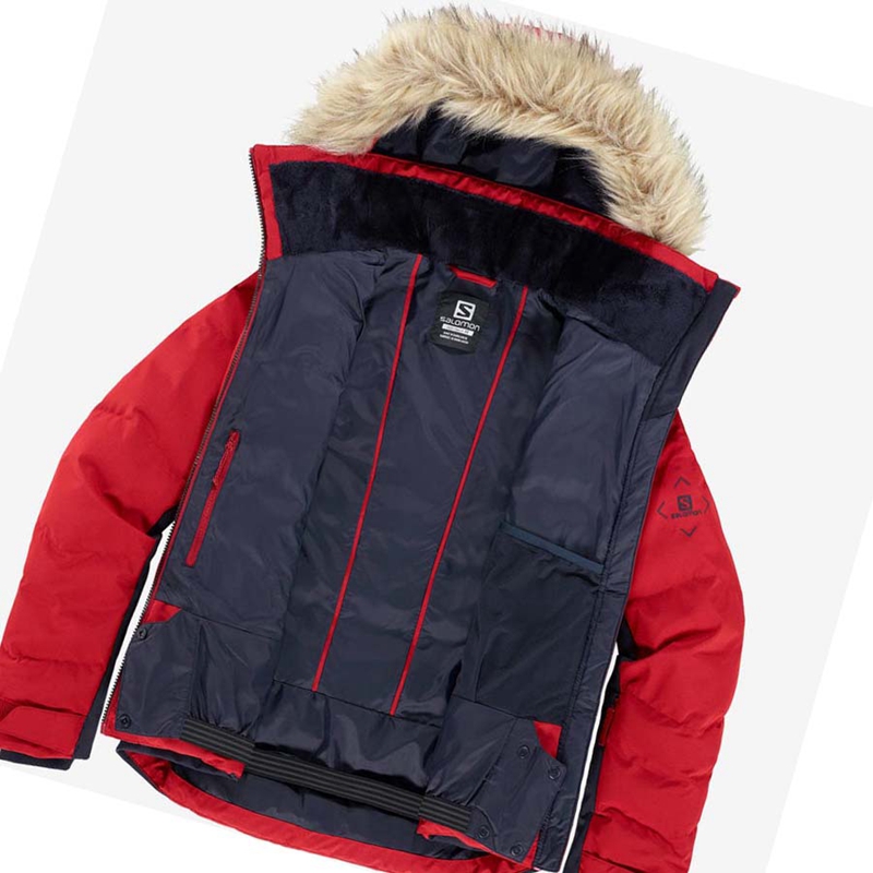 Women's Salomon STORMCOZY Ski Jackets Red | 67352-PUBW