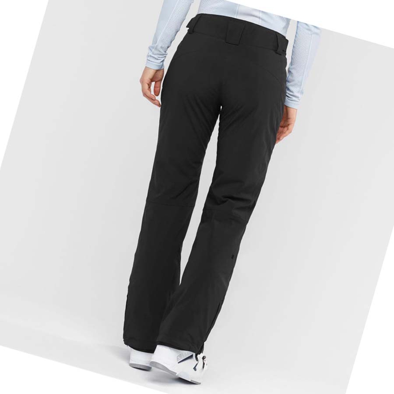 Women's Salomon THE BRILLIANT Ski Pants Black | 67084-DPLT