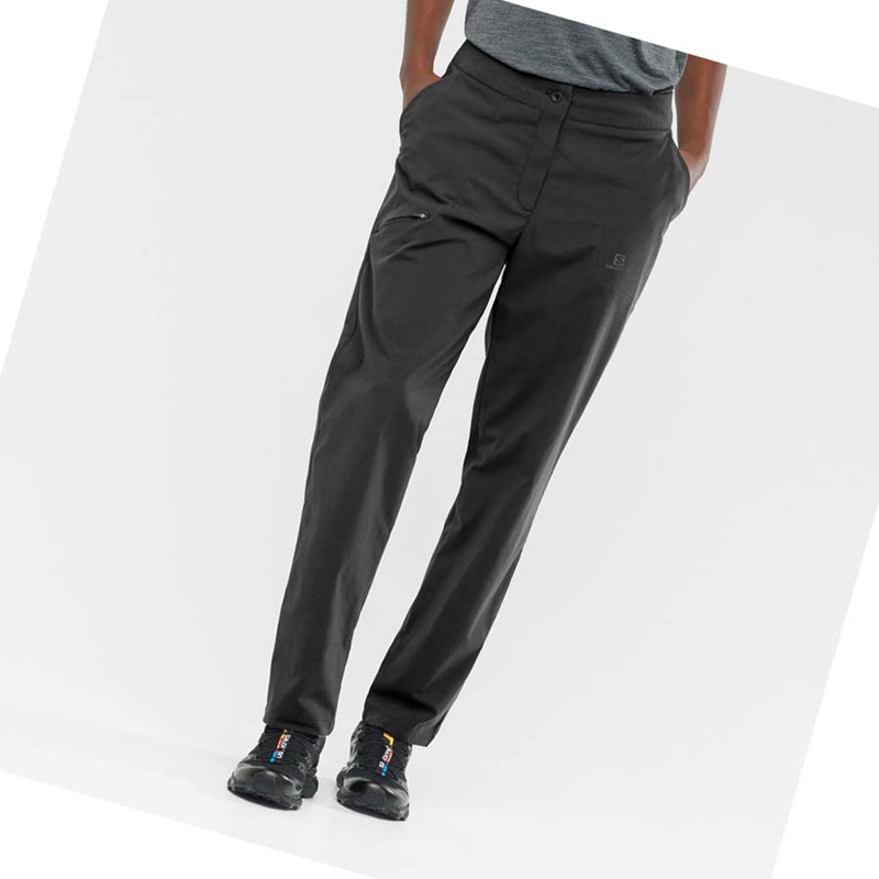 Women's Salomon WAYFARER CITY Pants Black | 21046-UXTF