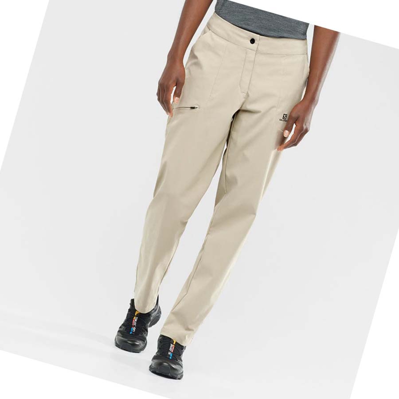 Women's Salomon WAYFARER CITY Pants White | 92504-NLZG