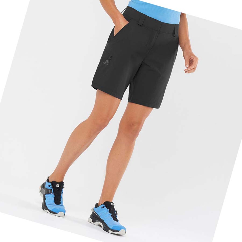 Women's Salomon WAYFARER Shorts Black | 52847-QFJR