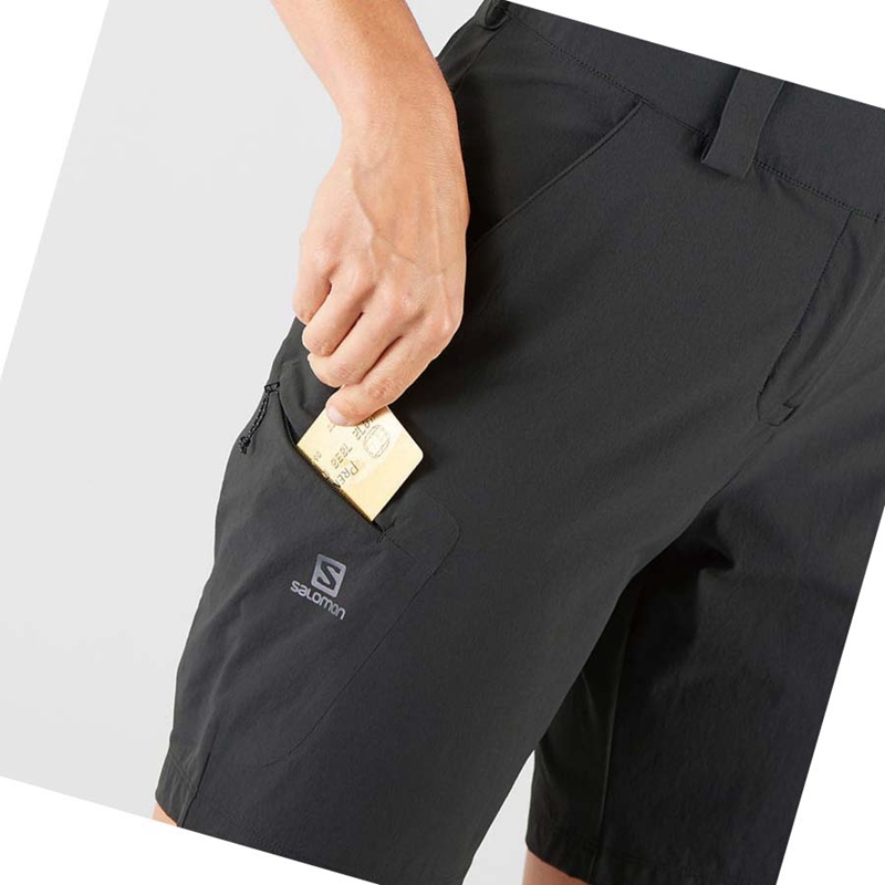 Women's Salomon WAYFARER Shorts Black | 52847-QFJR