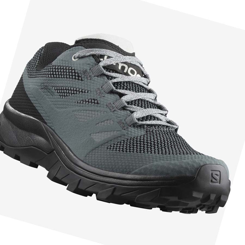 Women's Salomon WoOUTLINE GORE-TEX Hiking Shoes Grey | 03246-WTHM