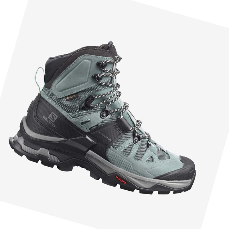 Women\'s Salomon WoQUEST 4 GORE-TEX Hiking Shoes Blue | 84310-EBAY