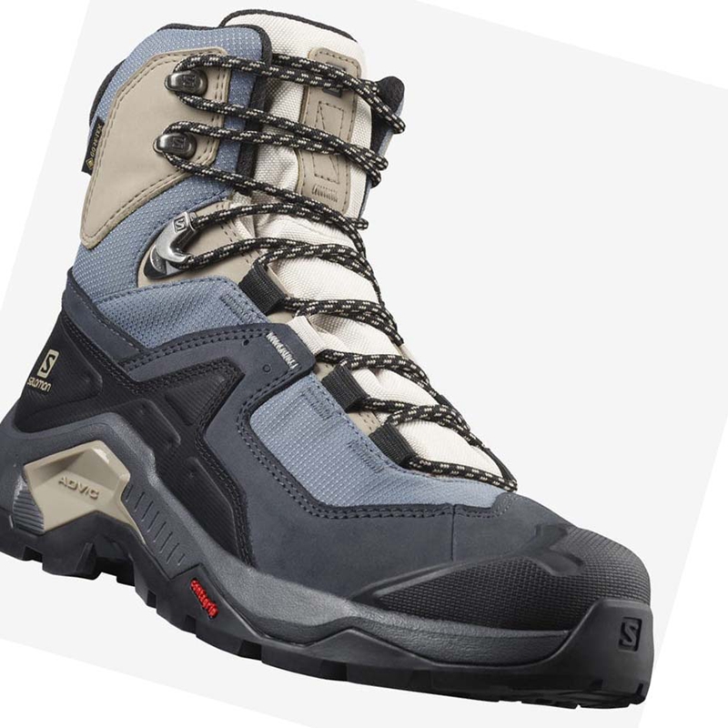 Women's Salomon WoQUEST ELEMENT GORE-TEX Hiking Shoes Black | 10634-EGRL