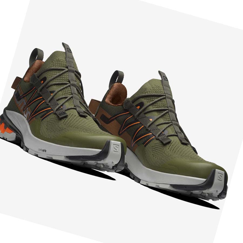 Women's Salomon XA COVER Sneakers Olive / Orange | 46012-GJRM