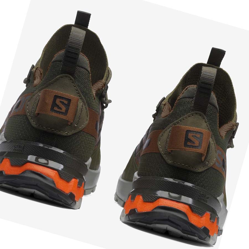 Women's Salomon XA COVER Sneakers Olive / Orange | 46012-GJRM