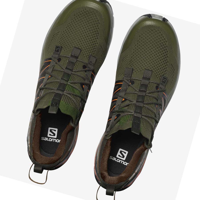 Women's Salomon XA COVER Sneakers Olive / Orange | 46012-GJRM