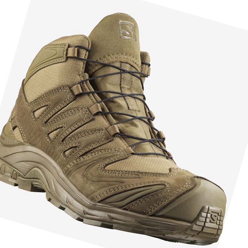 Women's Salomon XA FORCES MID Boots Brown | 36540-YJVD