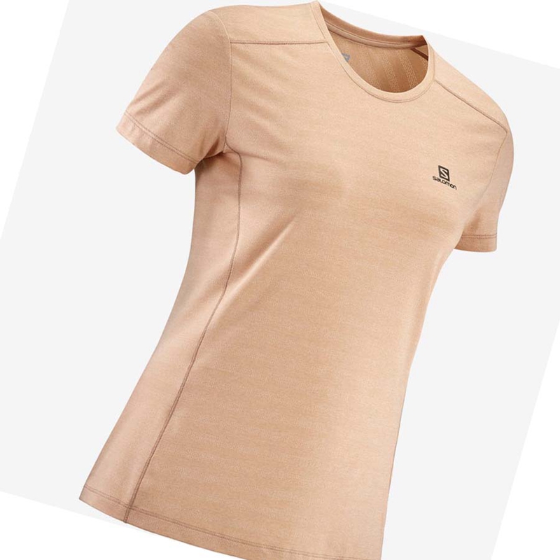 Women's Salomon XA TEE W T Shirts Pink | 67312-SAHK