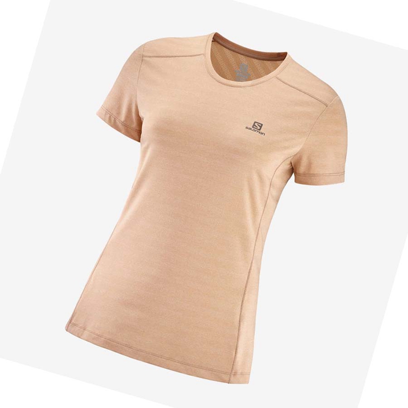 Women\'s Salomon XA TEE W T Shirts Pink | 67312-SAHK