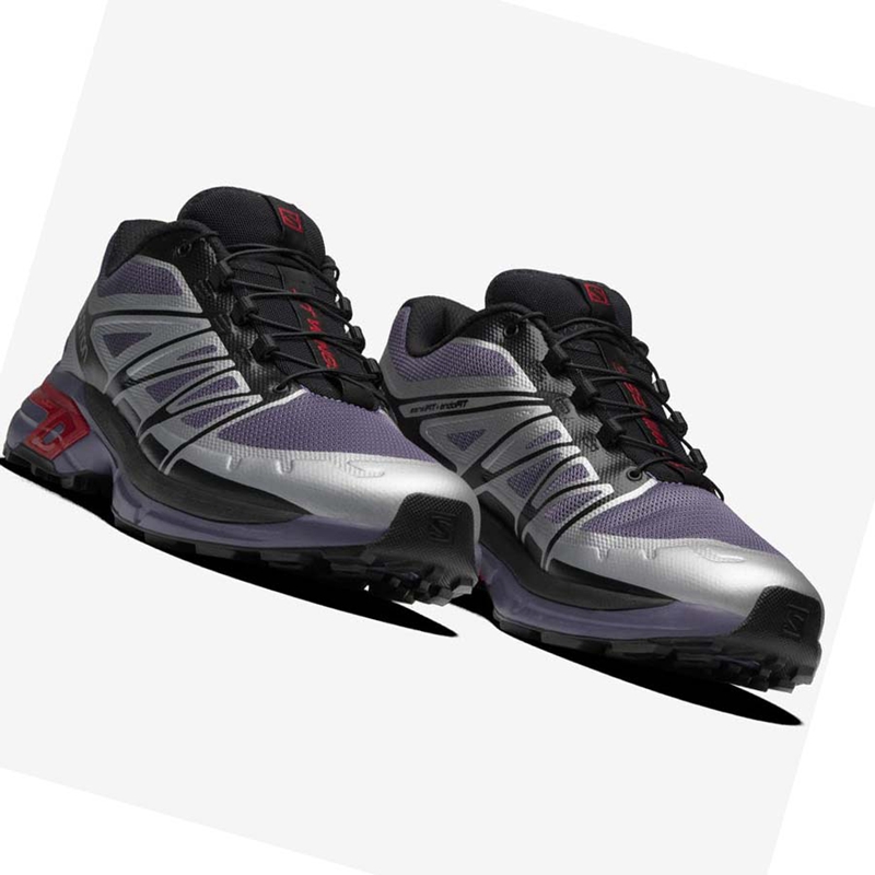 Women's Salomon XT-WINGS 2 Sneakers Silver / Purple | 17354-TWBF