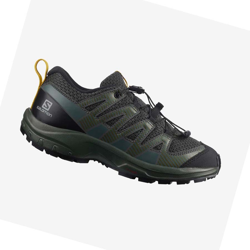 Kids' Salomon XA PRO V8 Trail Running Shoes Olive | 94621-WGJK