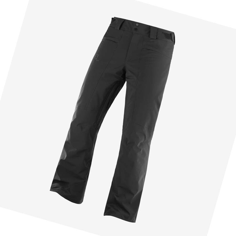 Men's Salomon BRILLIANT Ski Pants Black | 32460-YUNJ