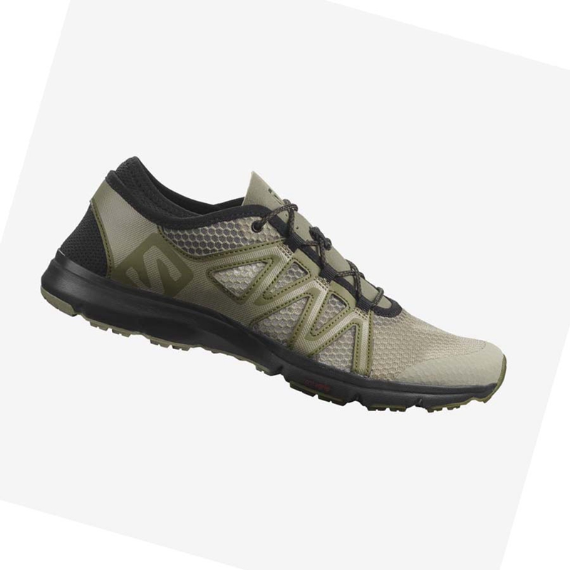 Men's Salomon CROSSAMPHIBIAN SWIFT 2 Water Shoes Olive | 29071-KQZE