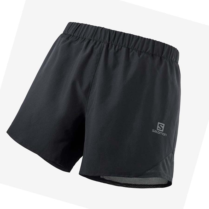 Men's Salomon CROSS REBEL 5'' Shorts Black | 98254-FCKZ