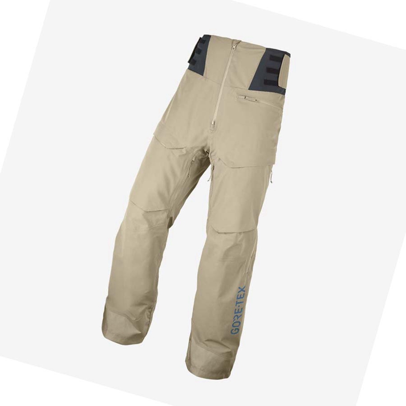 Men's Salomon GRAVITY GORE-TEX Ski Pants Brown | 25413-LBVP