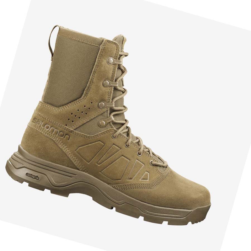 Men's Salomon GUARDIAN FORCES Boots Brown | 32876-LNCP