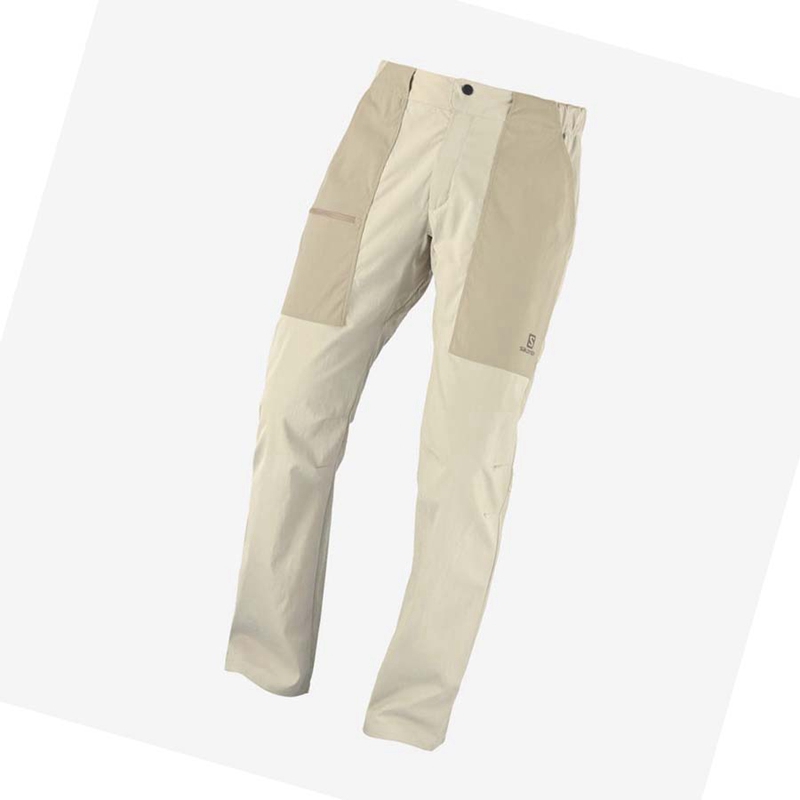 Men's Salomon OUTRACK Pants Brown | 02859-OWQX