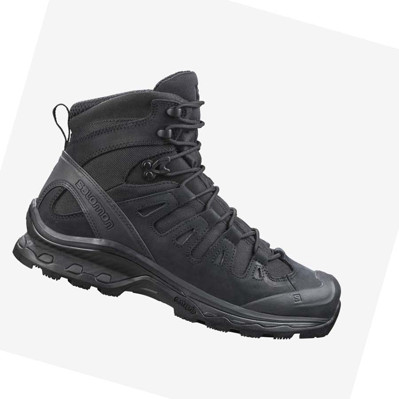 Men's Salomon QUEST 4D FORCES 2 EN Boots Black | 40379-FAQM