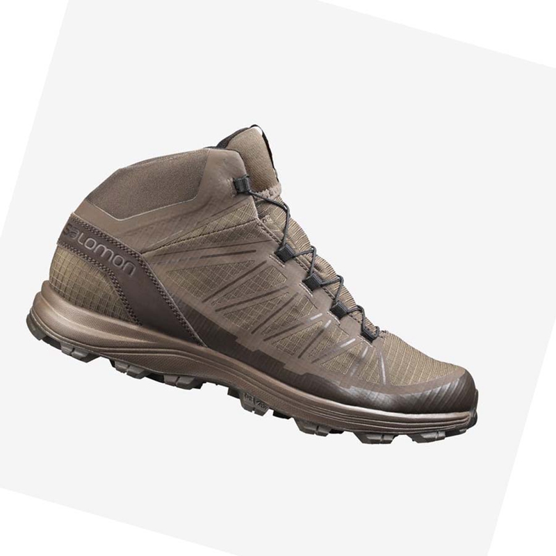 Men's Salomon SPEED ASSAULT FORCES Boots Brown | 21495-GRSX