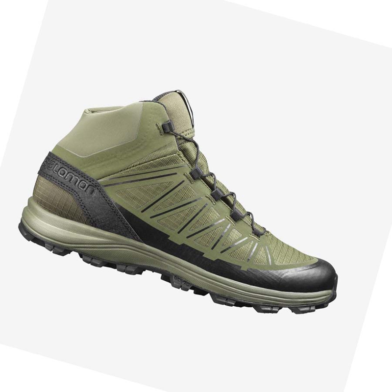 Men's Salomon SPEED ASSAULT FORCES Boots Olive | 42380-OEIG