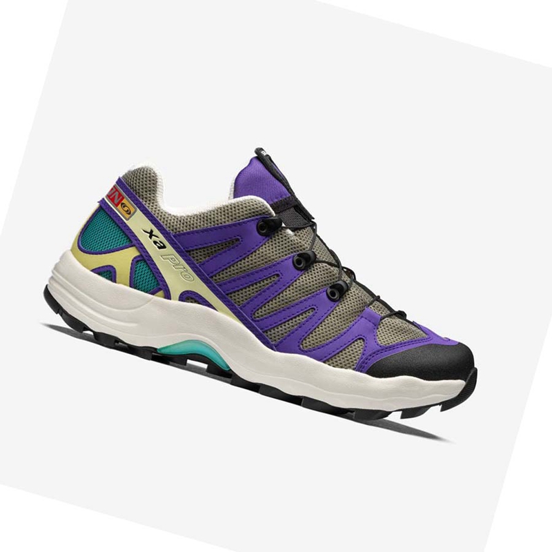 Men's Salomon XA PRO 1 Sneakers Purple / Grey | 05973-MCSR