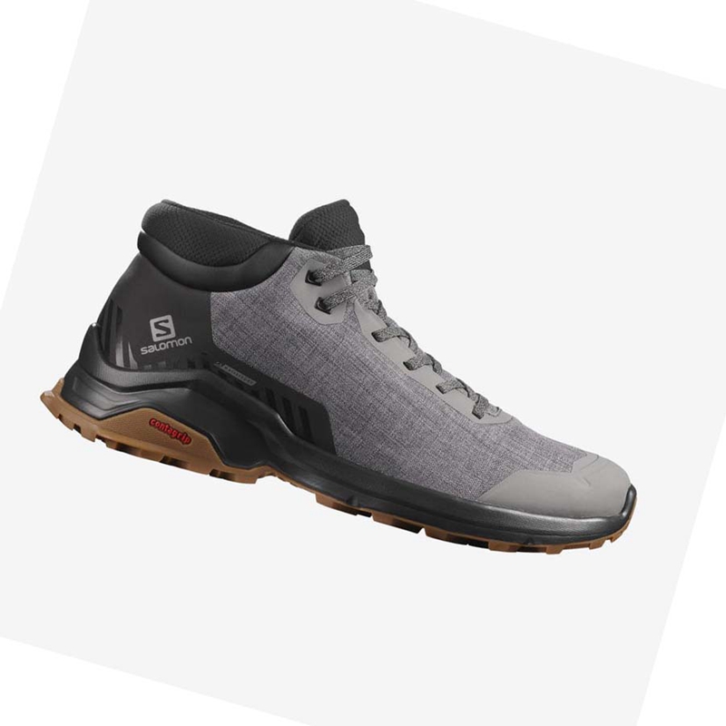 Men's Salomon X REVEAL CHUKKA CLIMASALOMON™ WATERPROOF Winter Boots Grey | 27396-GKDW