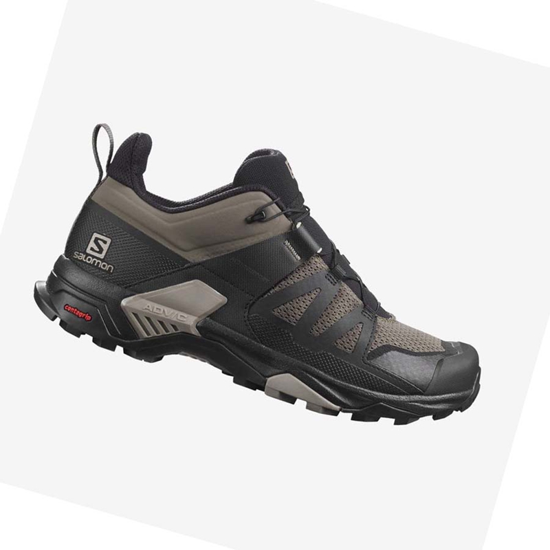 Men's Salomon X ULTRA 4 Hiking Shoes Black | 41502-LGBF