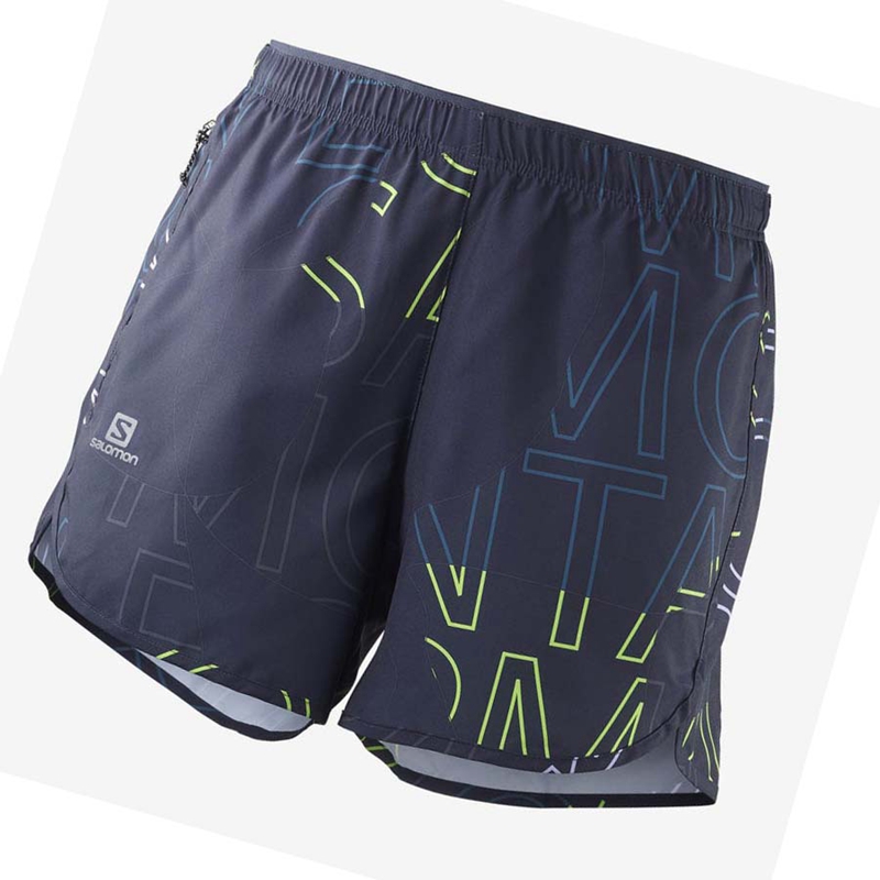 Women's Salomon AGILE Shorts Blue | 59271-MSJV