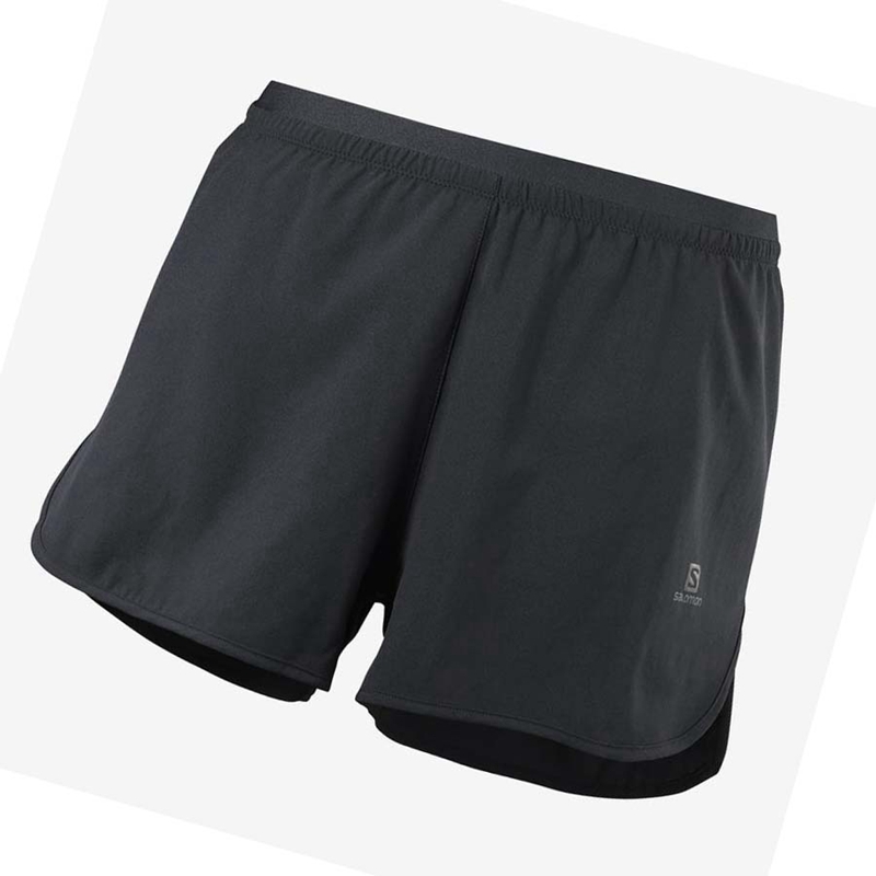 Women's Salomon CROSS 3'' Shorts Black | 68309-KXSO