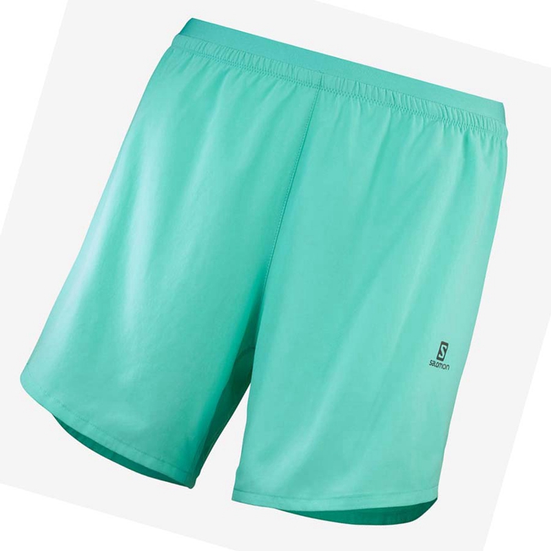 Women's Salomon CROSS 5'' Shorts Blue | 41659-ACUI