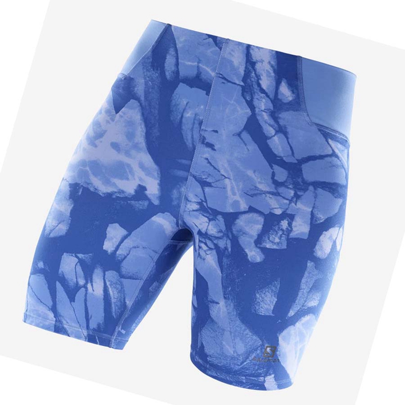 Women's Salomon CROSS MULTI 7'' Shorts Blue | 23871-EPUM