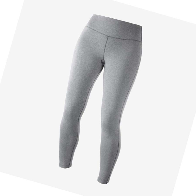 Women's Salomon ESSENTIAL WARM Pants Grey | 16523-PSUJ