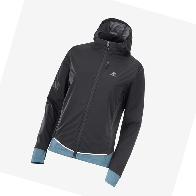 Women's Salomon LIGHT SHELL Jackets Black | 82105-UWPL